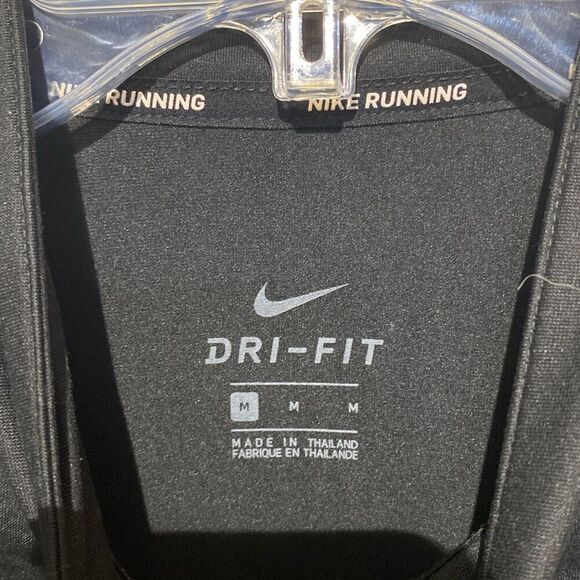 Nike Running Women's Black Dri-Fit Half Zip Long Sleeve Athletic Shirt Medium - Picture 4 of 9